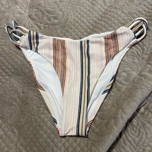 Striped bikini bottoms